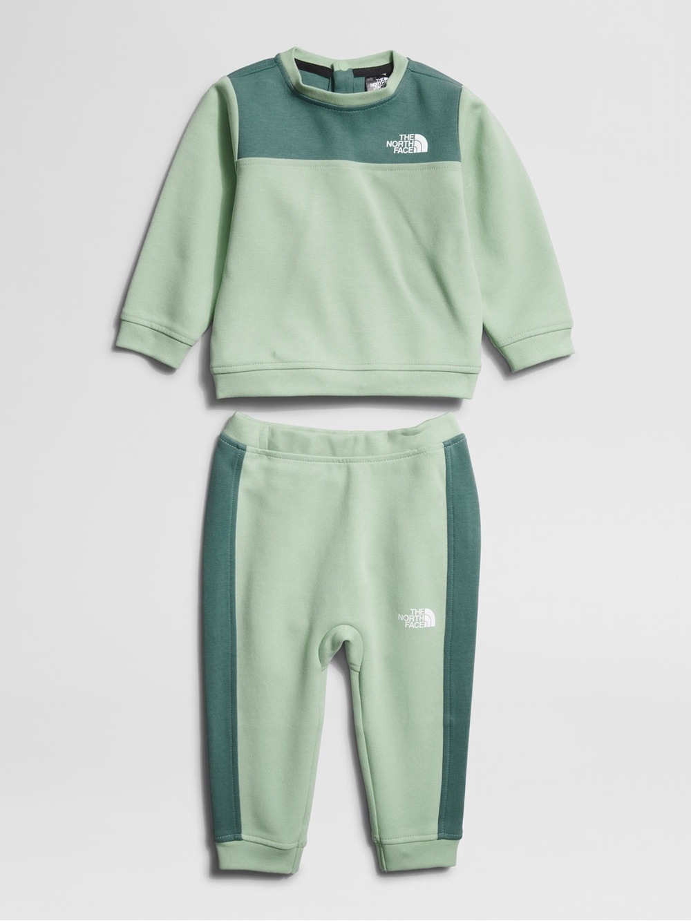 The North Face 12-18 month matching set - green